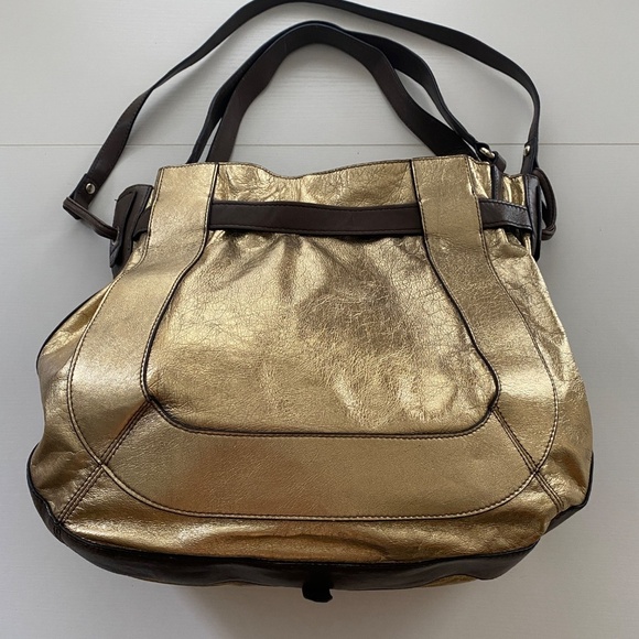 KOOBA Parker Golden Metallic Hobo Shoulder Bag O/S - Picture 7 of 15